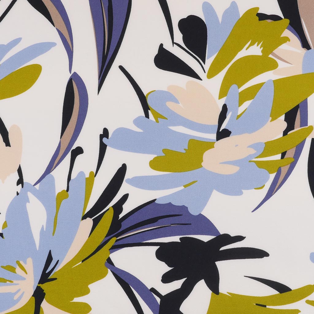 Carmel - Chartreuse Green Lively Viscose Twill Woven Fabric