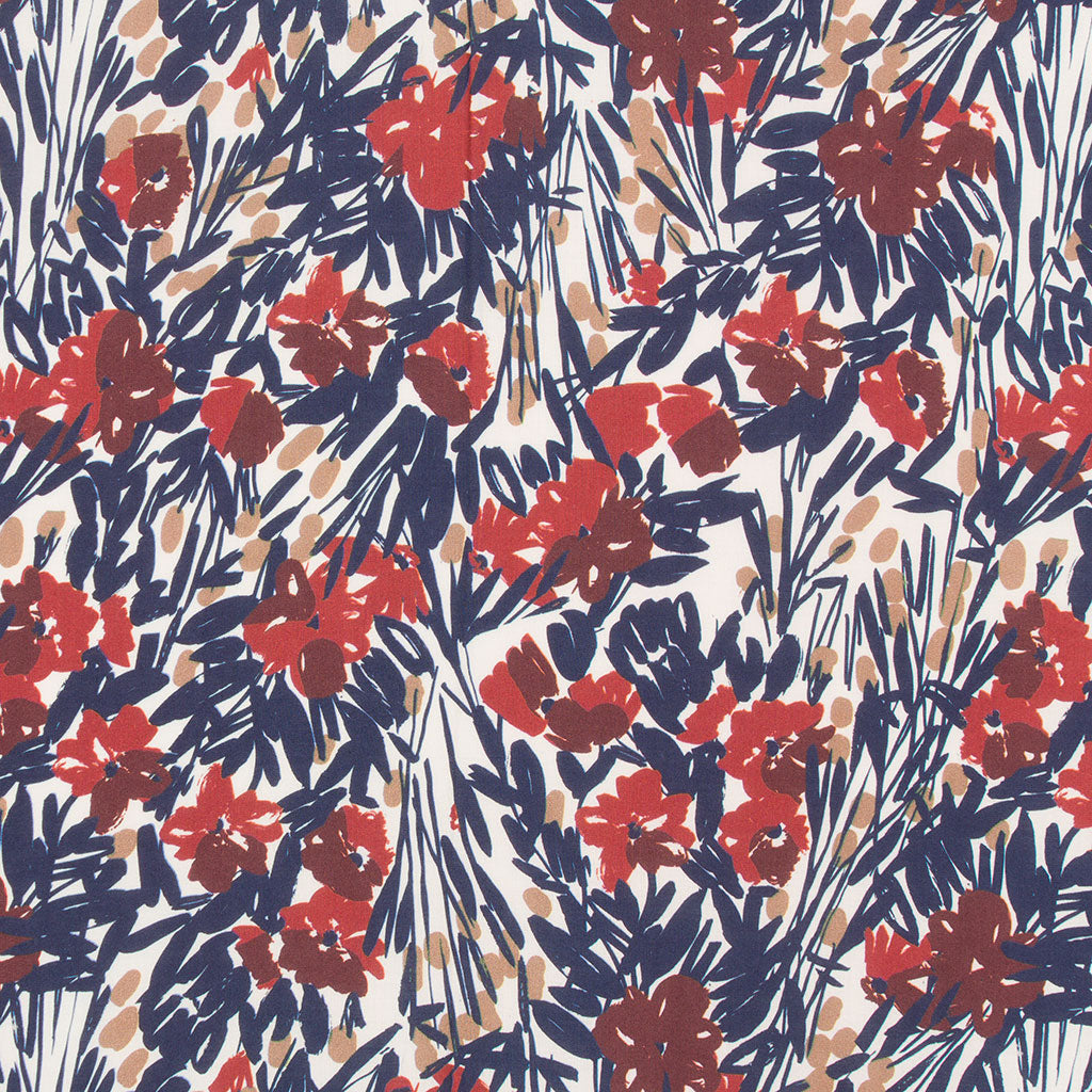 Challis Lawn - Multi Field Visions Viscose Fabric by Lady McElroy