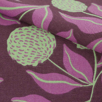 Cotton Canvas - Purple Vines Woven Fabric by Nerida Hansen Feature Image from Patternsandplains.com