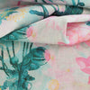 Cotton Satin - Pink & Petrol Japanese Anemone Woven Fabric by Nerida Hansen Feature Image from Patternsandplains.com