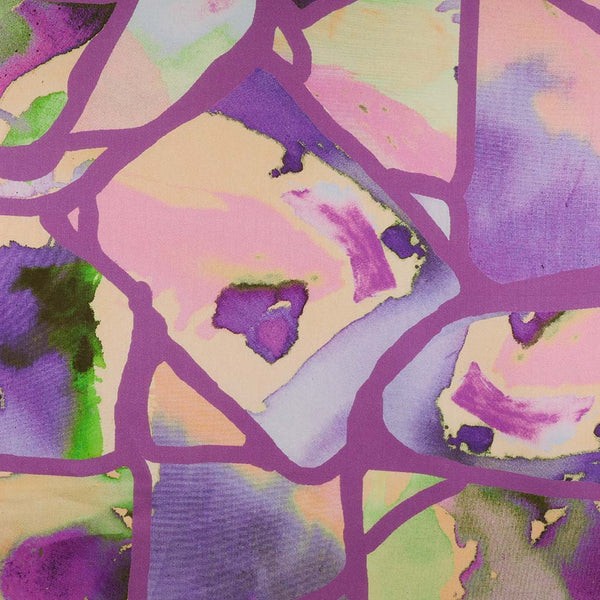 Cotton Satin - Purple Resonate Neon Woven Fabric by Nerida Hansen Samp ...