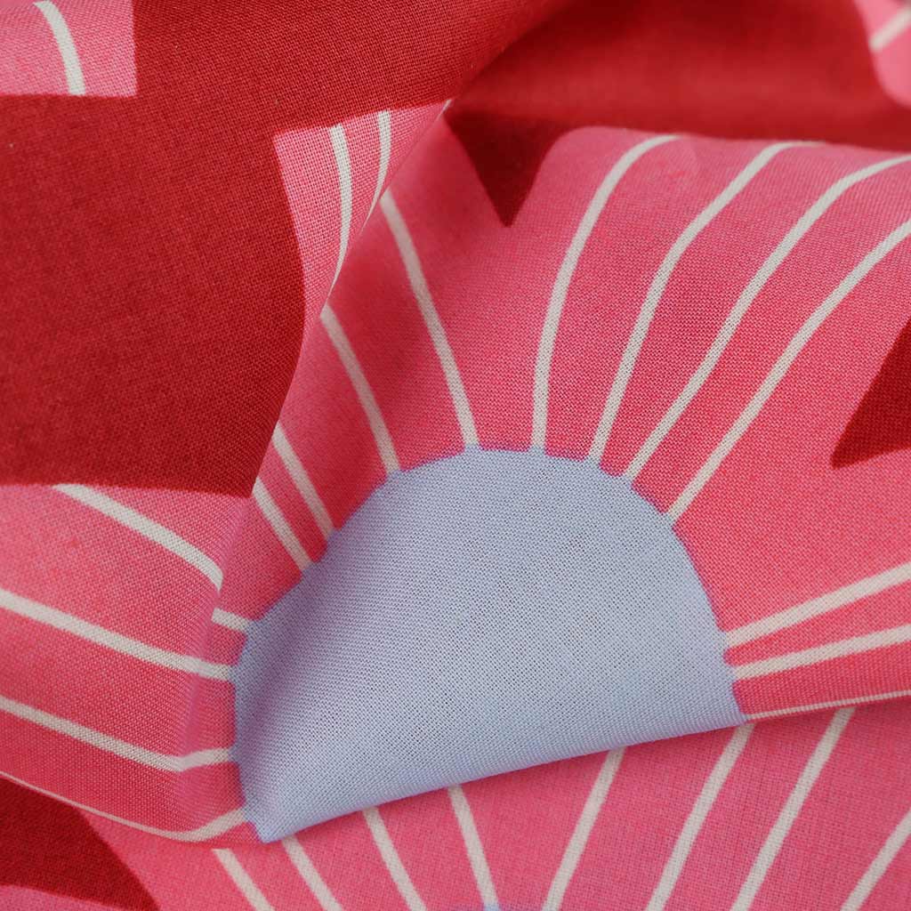 Cotton Voile - Bordeaux Sunny Days Woven Fabric by Nerida Hansen Feature Image from Patternsandplains.com