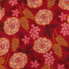 Fine Poplin - Bordeaux Fresh Flowers Cotton Woven Fabric by Nerida Hansen Main Image from Patternsandplains.com