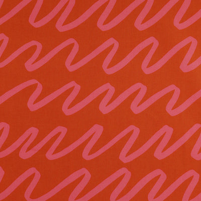 Fine Poplin - Ruby Making Waves Cotton Woven Fabric by Nerida Hansen Main Image from Patternsandplains.com