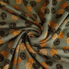 Florence - Green Buttons, Ponte de Roma Fabric Detail Swirl Image from Patternsandplains.com