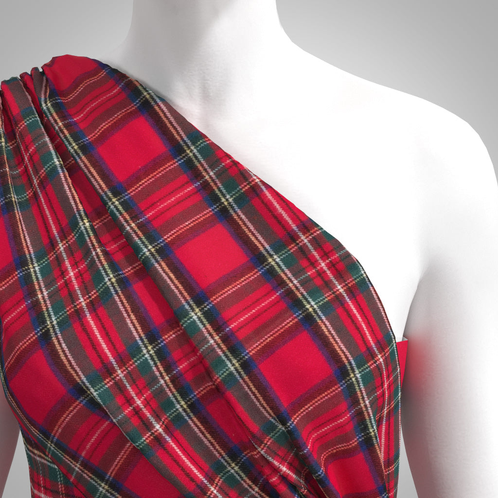 Hudson - Red Scarlet Tide Brushed Cotton Woven Fabric