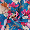 Lenzing Ecovero - Cobalt Mr Beardy Viscose Woven Fabric by Nerida Hansen Detail Swirl Image from Patternsandplains.com