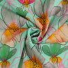 Lenzing Ecovero - Mint Mr Beardy Viscose Woven Fabric by Nerida Hansen Detail Swirl Image from Patternsandplains.com