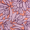 Lenzing Ecovero - Peach & Lavender Inked Bouquet Viscose Woven Fabric by Nerida Hansen Main Image from Patternsandplains.com