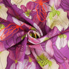 Lenzing Ecovero - Purple Mr Beardy Viscose Woven Fabric by Nerida Hansen Detail Swirl Image from Patternsandplains.com