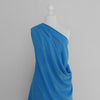 Liege - Island Blue Viscose Linen Silky Noil Woven Fabric