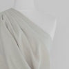 Liege - Light Sand Viscose Linen Silky Noil Woven Fabric - 2.50m Remnant