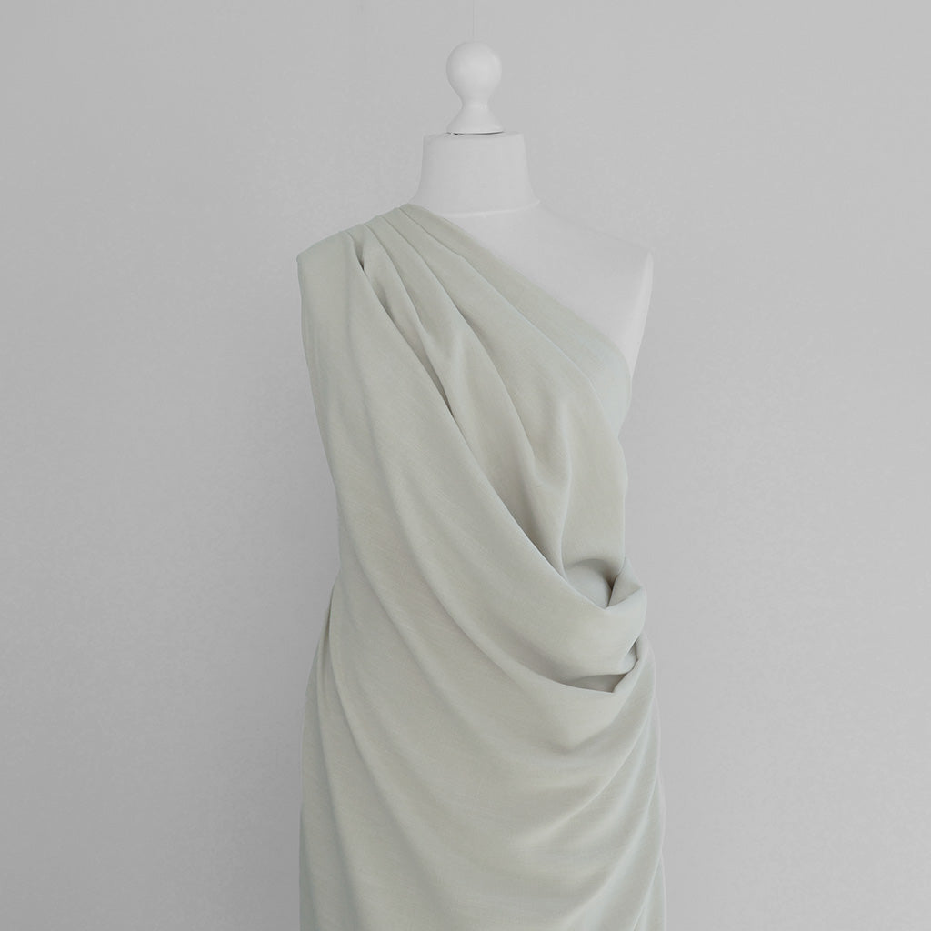 Liege - Light Sand Viscose Linen Silky Noil Woven Fabric