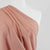 Liege - Melon Pink Viscose Linen Silky Noil Woven Fabric Mannequin Close Up Image from Patternsandplains.com