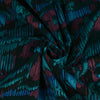 Lima - Petrol Linear Viscose Stretch Woven Twill Fabric