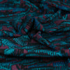 Lima - Petrol Linear Viscose Stretch Woven Twill Fabric