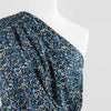 Linz - Blue Network Viscose Woven Twill Fabric