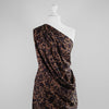 Linz - Brown Leopard Lattice Viscose Woven Twill Fabric