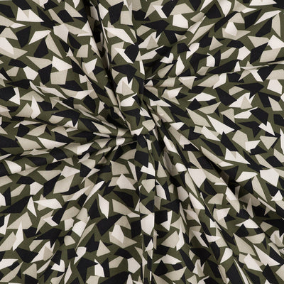 Linz - Olven Green Trapeze Viscose Woven Twill Fabric - 3.00m Remnant
