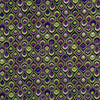 Linz - Pear Green and Purple Retrospective Viscose Woven Twill Fabric