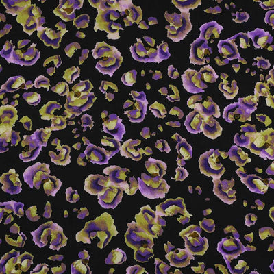 Linz - Purple Specks and Splotches Viscose Woven Twill Fabric Sample