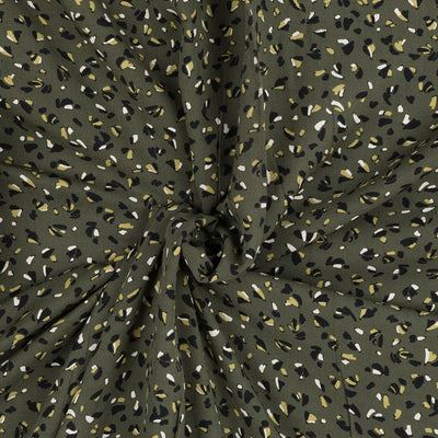 Linz - Sage Green Bits and Pieces Viscose Woven Twill Fabric