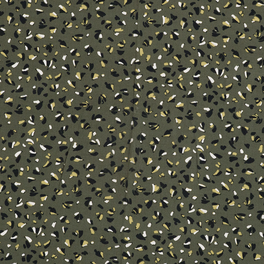 Linz - Sage Green Bits and Pieces Viscose Woven Twill Fabric