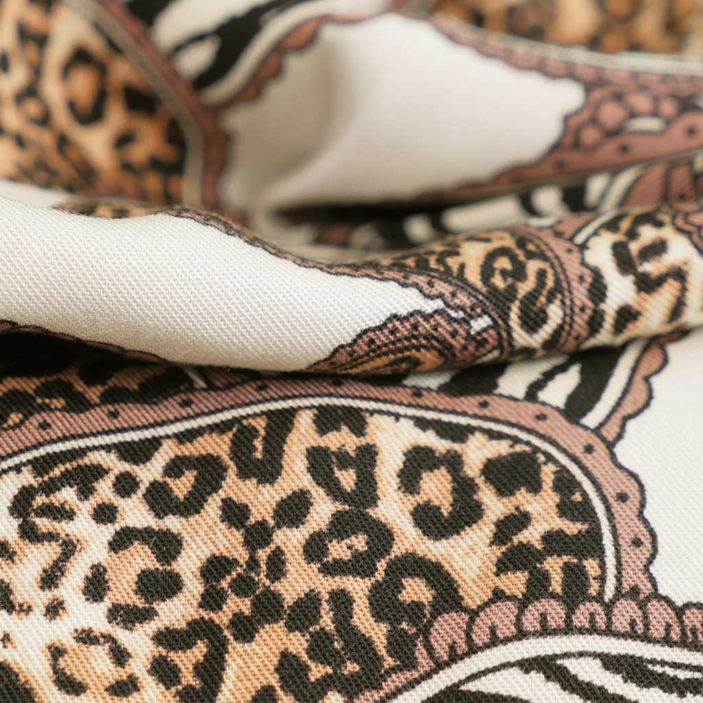 Linz - Cream Wild Paisley Viscose Woven Twill Fabric Feature Image from Patternsandplains.com