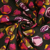 Linz - Pink Planets Viscose Woven Twill Fabric Detail Swirl Image from Patternsandplains.com