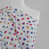 Liza 111766 - White Sweet Spot Georgette Woven Fabric from John Kaldor Mannequin Close Up Image from Patternsandplains.com