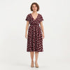 Loreto - Burgundy Red Cirque Polyester Crepe Woven Fabric