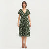 Loreto - Green Cirque Polyester Crepe Woven Fabric