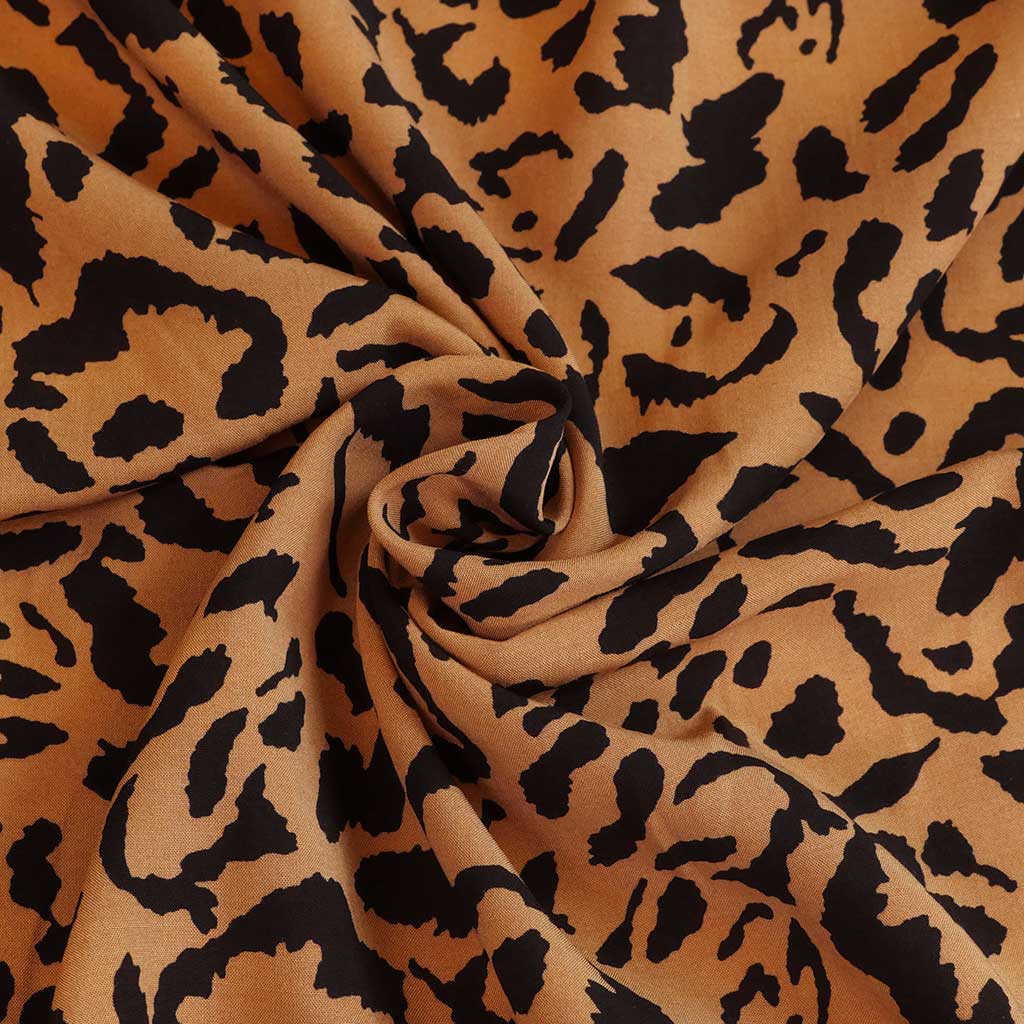 Lucca - Copper Ink Spots Viscose Lawn Woven Fabric