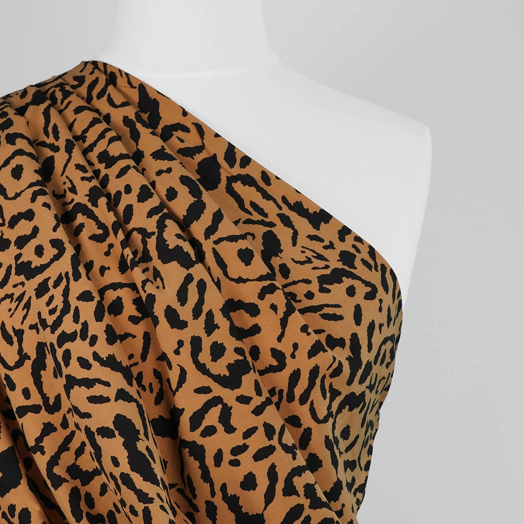 Lucca - Copper Ink Spots Viscose Lawn Woven Fabric