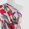 Madison - Pink Pop Flowers Viscose Crepe Woven Fabric Mannequin Close Up Image from Patternsandplains.com