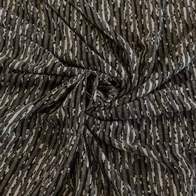 Metro - Greys, Abstract Lines Rib Fabric Detail Swirl Image from Patternsandplains.com