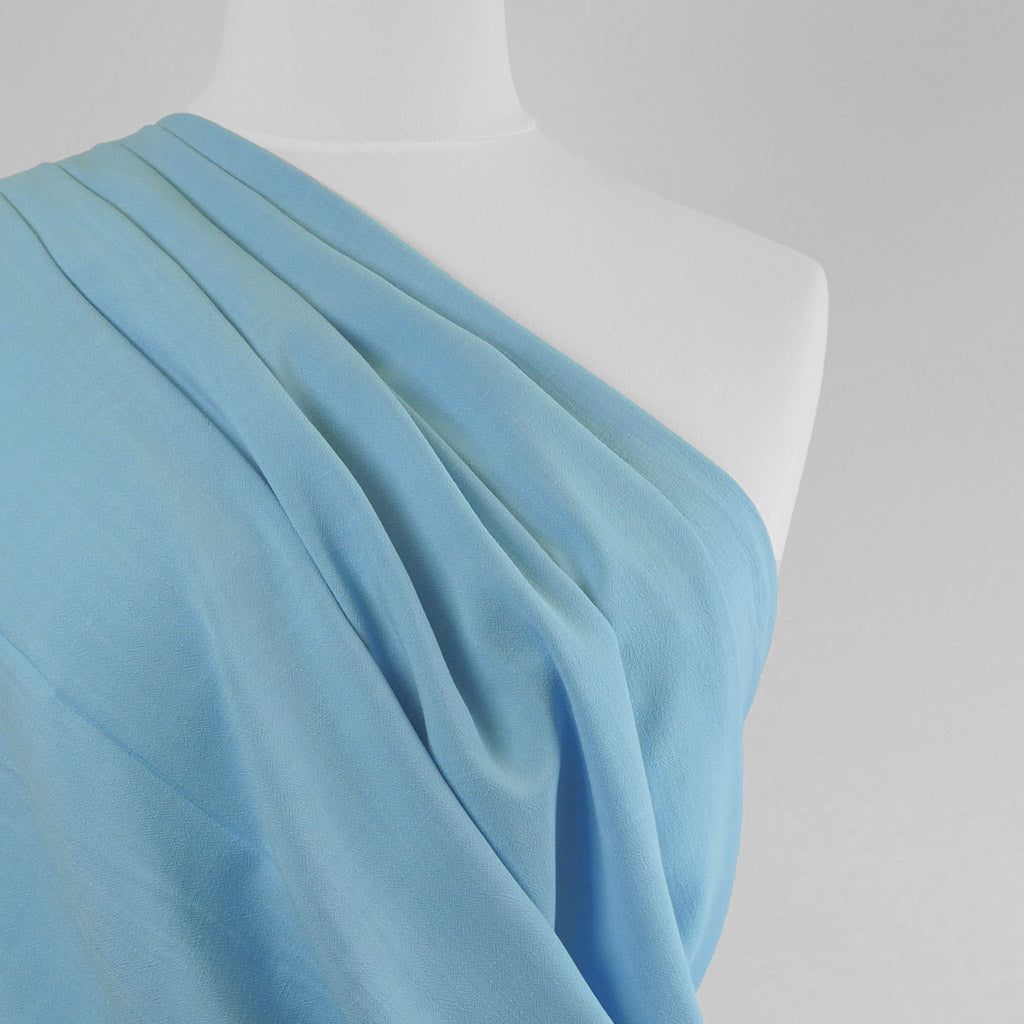Mons - Celestial Blue Viscose Linen Woven Fabric