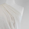 Mons - Natural White Viscose Linen Woven Fabric Mannequin Close Up Image from Patternsandplains.com