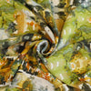 Nassau - Avocado Green Reflections Viscose Slub Woven Fabric Detail Swirl Image from Patternsandplains.com