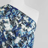 Nassau - Indigo Blue Reflections Viscose Slub Woven Fabric Mannequin Close Up Image from Patternsandplains.com
