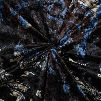 Richmond - Black and Blue Wave Velour Jersey