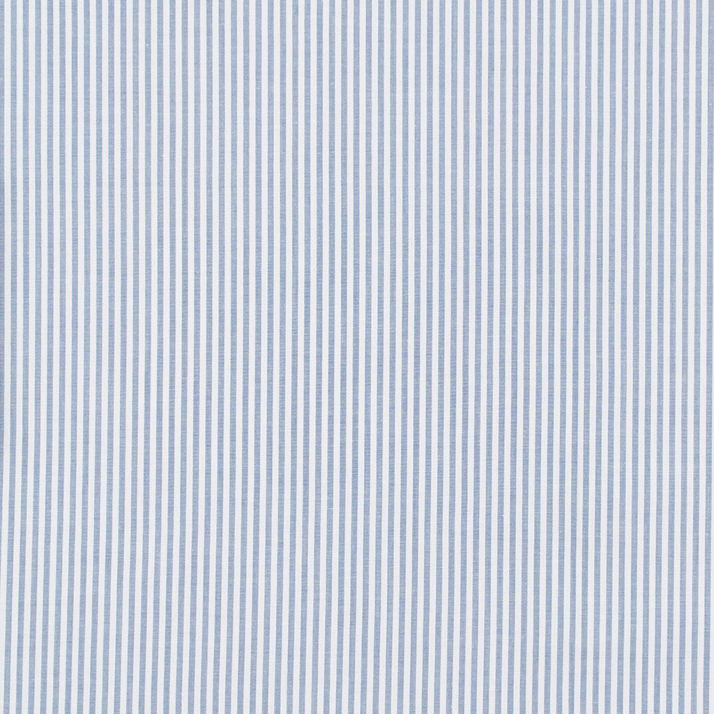 Rivage - Denim Blue 3mm Stripe Yarn Dyed Chambray Woven Fabric