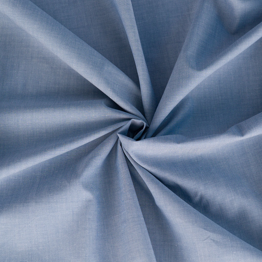 Rivage - Denim Blue Yarn Dyed Chambray Woven Fabric