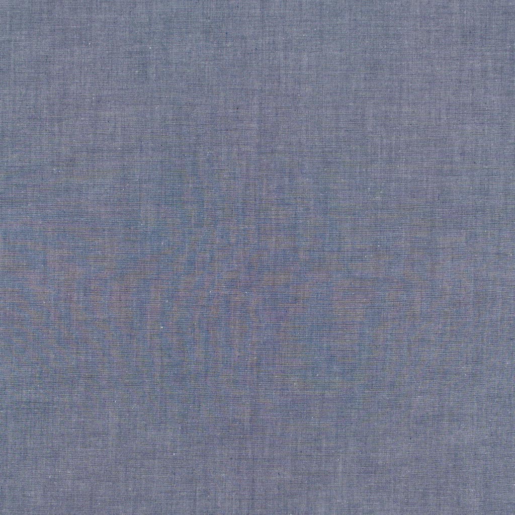 Rivage - Navy Blue Yarn Dyed Chambray Woven Fabric
