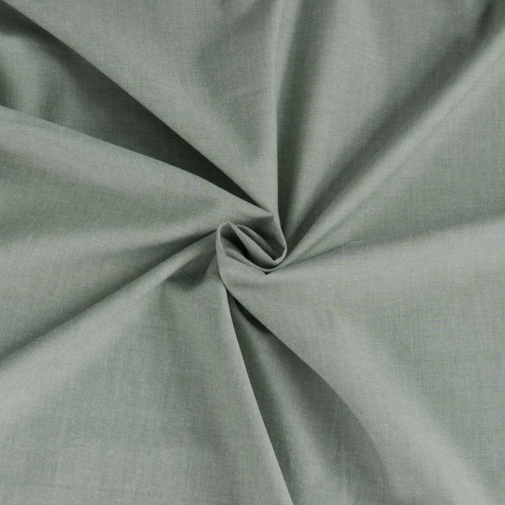 Rivage - Reseda Green Yarn Dyed Chambray Woven Fabric