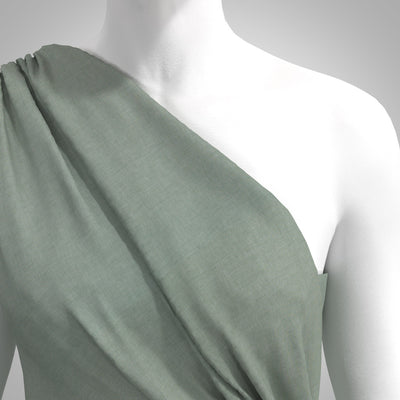 Rivage - Reseda Green Yarn Dyed Chambray Woven Fabric
