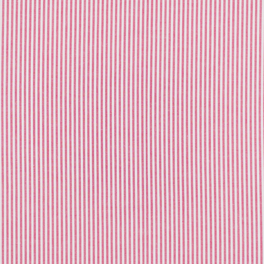 Rivage - Signal Red 3mm Stripe Yarn Dyed Chambray Woven Fabric