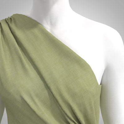 Rivage - Spring Green Yarn Dyed Chambray Woven Fabric
