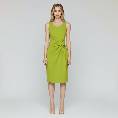 Rome - Golden Green, Viscose Rich Heavy Ponte de Roma Stretch Fabric