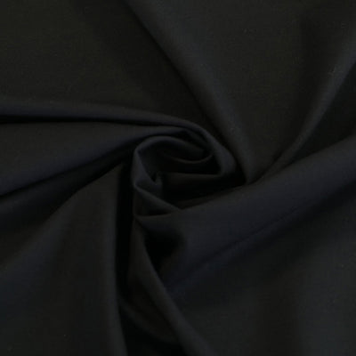 Rome - Black, Viscose Rich Heavy Ponte de Roma Stretch Fabric Main Image from Patternsandplains.com
